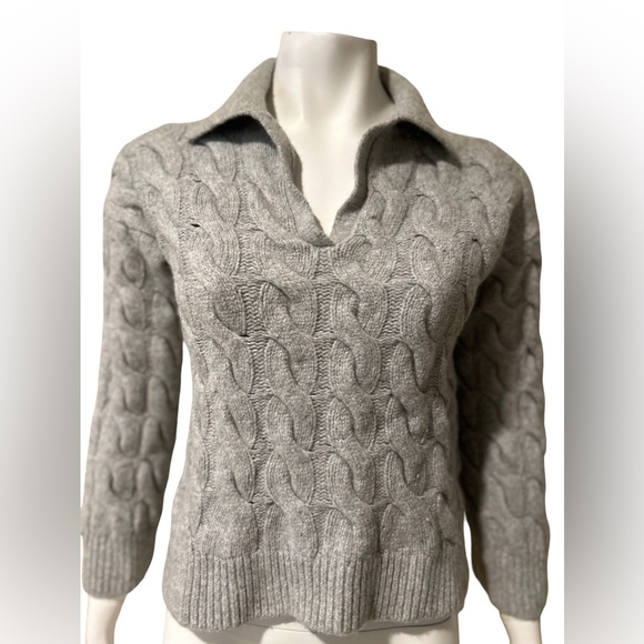 The Row Sweaters - The Row Gray Cable Knit Sweater